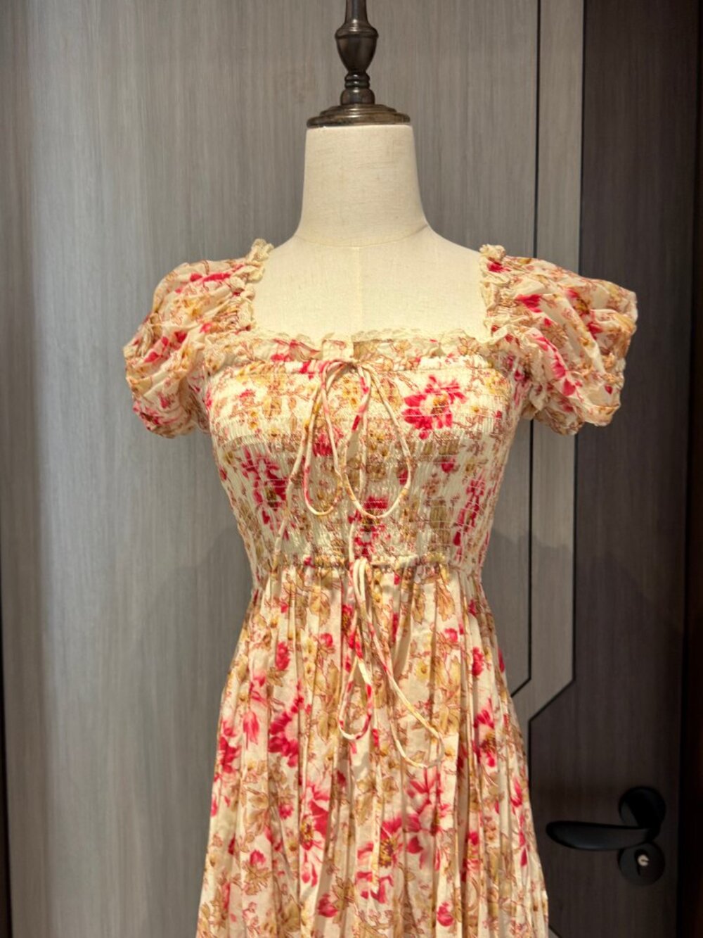 Doen Stanza lace-trimmed floral-print organic cotton-voile midi dress - Picture 5 of 10